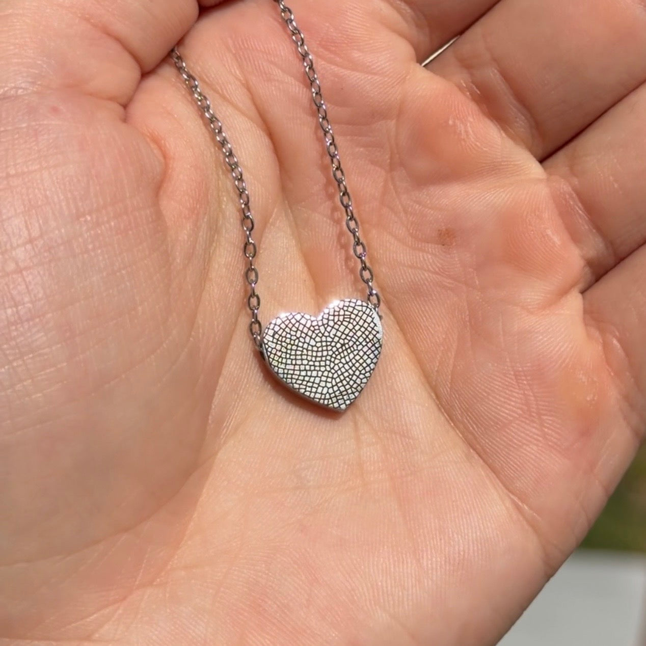 Custom Dog Nose Heart Necklace