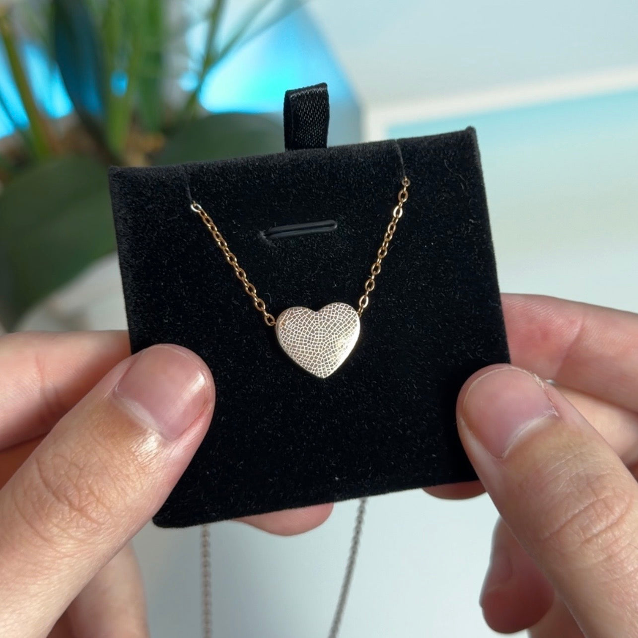 Custom Dog Nose Heart Necklace